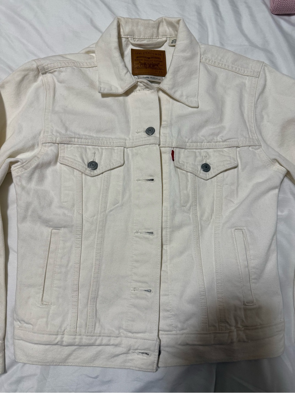 Levi's White Denim Jean Jacket